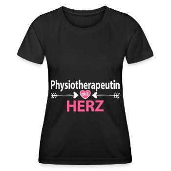 Physiotherapeutin Dankeschön Geschenkidee Abschied - Frauen Funktions-T-Shirt - Schwarz - Vorne - AI Model Female 172 light (172cm)
