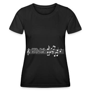 Musician Music Rhythm Clef - Women's Functional T-Shirt - black - Front - AI Model Female 172 light (172cm)