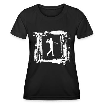 Golf golf golf club de golf - T-shirt sport Femme - noir - Devant - AI Model Female 172 light (172cm)