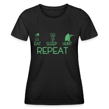 Hunting ground Hunters Hunting Hunting - Women's Functional T-Shirt - black - Front - AI Model Female 172 light (172cm)