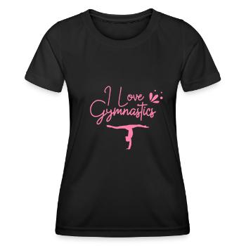Gymnastics - Women's Functional T-Shirt - black - Front - AI Model Female 172 light (172cm)