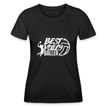 Joueur volleyball volleyball - T-shirt sport Femme - noir - Devant - AI Model Female 172 light (172cm)