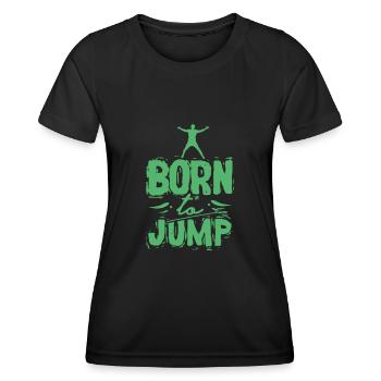 Trampolin Springen - Frauen Funktions-T-Shirt - Schwarz - Vorne - AI Model Female 172 light (172cm)