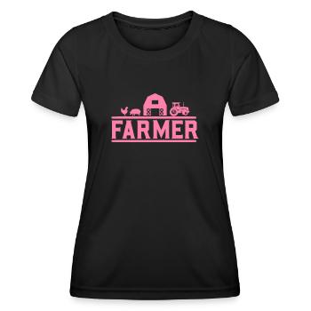 Mama Farmer Farmer Farmer - Women's Functional T-Shirt - black - Front - AI Model Female 172 light (172cm)