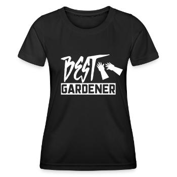 Gardener Gardener Gardener Gardener - Women's Functional T-Shirt - black - Front - AI Model Female 172 light (172cm)