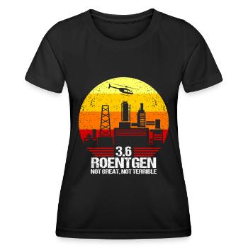 Roentgen Not Great Not Terrible Röntgen 3.6 1986 - Women's Functional T-Shirt - black - Front - AI Model Female 172 light (172cm)