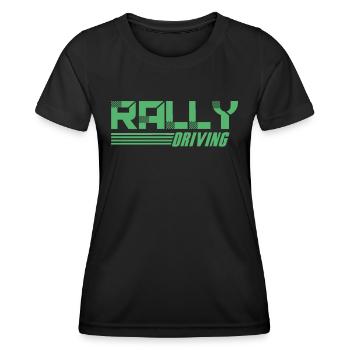Rallye Rallye Rallye Rallyauto Rally Rallyes - T-shirt sport Femme - noir - Devant - AI Model Female 172 light (172cm)