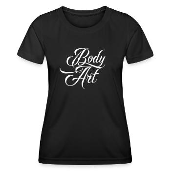 Art corporel couleur artiste corporel Tatoué Tatouage - T-shirt sport Femme - noir - Devant - AI Model Female 172 light (172cm)