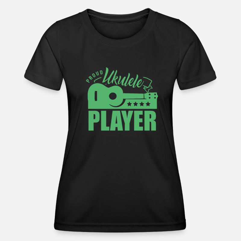 Musicians Ukuleles Ukulele Ukulele Player Music - Women's Functional T-Shirt - black