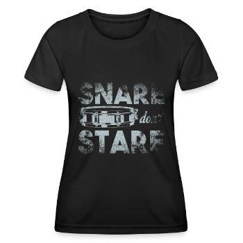 Drumming Drum Kit Drum Drummer Vintage - Women's Functional T-Shirt - black - Front - AI Model Female 172 light (172cm)