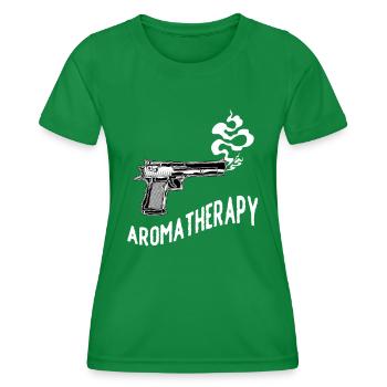 Aroma Therapy Weapon Smoke Protect Gift - T-shirt sport Femme - vert - Devant - AI Model Female 172 dark (172cm)