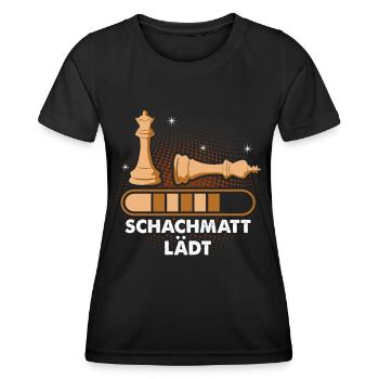 Schachmatt Schach Schachmeister - Frauen Funktions-T-Shirt - Schwarz - Vorne - AI Model Female 172 light (172cm)