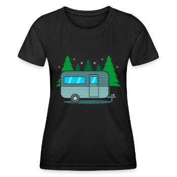camper - Women's Functional T-Shirt - black - Front - AI Model Female 172 light (172cm)