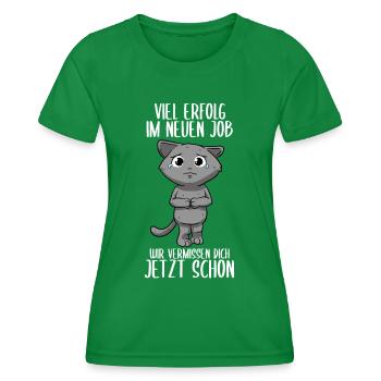 Abschied Jobwechsel Lustiges Abschiedsgeschenk - Frauen Funktions-T-Shirt - Kelly Green - Vorne - AI Model Female 172 dark (172cm)