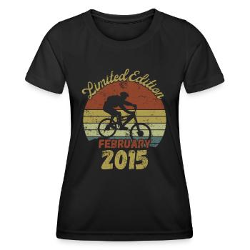 Vélo d’anniversaire Février 2015 - T-shirt sport Femme - noir - Devant - AI Model Female 172 light (172cm)