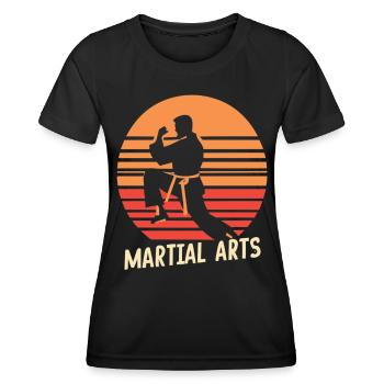 Martial Artists in Focus - Martial Arts Masterpiece - Women's Functional T-Shirt - black - Front - AI Model Female 172 light (172cm)