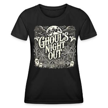 Ghoul's Night Out Halloween T-Shirt - Women's Functional T-Shirt - black - Front - AI Model Female 172 light (172cm)