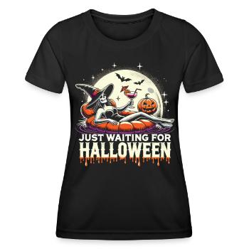 Vacances magiques : frissons de sorcière - T-shirt sport Femme - noir - Devant - AI Model Female 172 light (172cm)