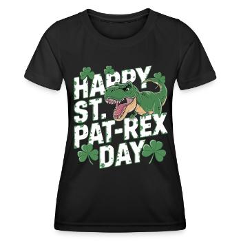 Bonne fête de la Saint-Pat-Rex - T-shirt sport Femme - noir - Devant - AI Model Female 172 light (172cm)