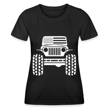 American SUV Gift - Women's Functional T-Shirt - black - Front - AI Model Female 172 light (172cm)
