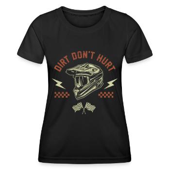 Cross moteur - T-shirt sport Femme - noir - Devant - AI Model Female 172 light (172cm)