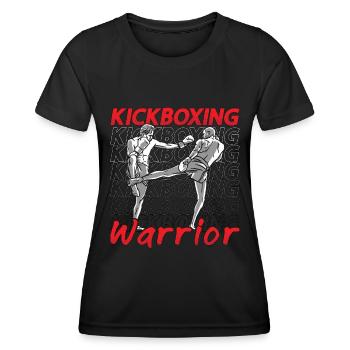 Kickboxing Warrior Kickboxer Fighter Boxing Sports - Women's Functional T-Shirt - black - Front - AI Model Female 172 light (172cm)