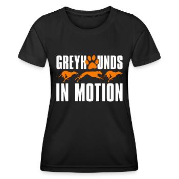 Greyhound Racing Greyhounds Race Greyhound Racer - T-shirt sport Femme - noir - Devant - AI Model Female 172 light (172cm)