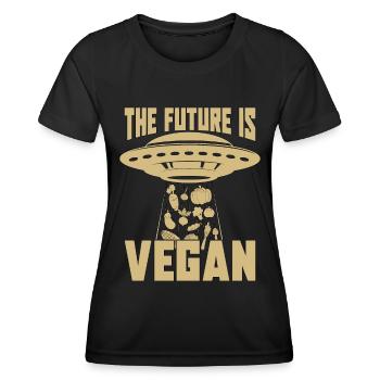 Vegan Diet The Future Is Meatless Vegan Diet Lover - Women's Functional T-Shirt - black - Front - AI Model Female 172 light (172cm)