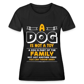 Animaux abandonnés Un chien n’est pas un jouet Animaux sans abri - T-shirt sport Femme - noir - Devant - AI Model Female 172 light (172cm)