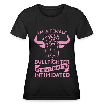 Tauromachie Je suis une torero Clown de rodéo - T-shirt sport Femme - noir - Devant - AI Model Female 172 light (172cm)