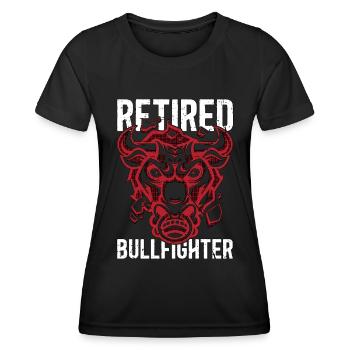 Torero de corrida torero à la retraite - T-shirt sport Femme - noir - Devant - AI Model Female 172 light (172cm)