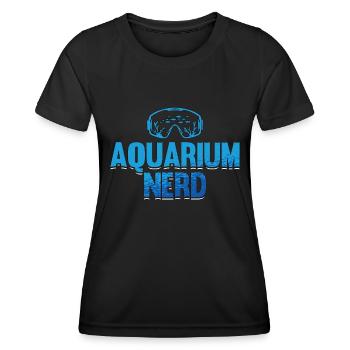Biologie marine Aquarium Nerd Sciences sous-marines - T-shirt sport Femme - noir - Devant - AI Model Female 172 light (172cm)