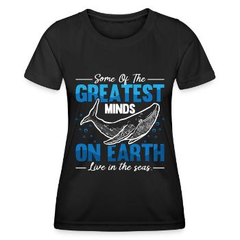 Marine Biology Some Of The Greatest Ocean Science - Frauen Funktions-T-Shirt - Schwarz - Vorne - AI Model Female 172 light (172cm)