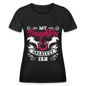 Saut d’obstacles Mes filles Le plus grand saut d’obstacles - T-shirt sport Femme - noir - Devant - AI Model Female 172 light (172cm)