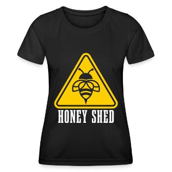 Beekeeping Honey Shed Loves Apiculturist Beekeeper - Women's Functional T-Shirt - black - Front - AI Model Female 172 light (172cm)