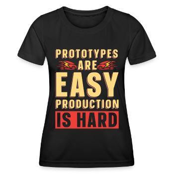 Artificial Intelligence Prototypes Are Easy Robots - Frauen Funktions-T-Shirt - Schwarz - Vorne - AI Model Female 172 light (172cm)