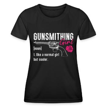 Armurier Armurier Fille Comme un pistolet Armuriers - T-shirt sport Femme - noir - Devant - AI Model Female 172 light (172cm)