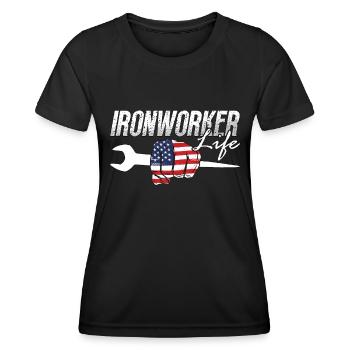Métallurgiste de vie Soudeur de vie Ferronniers - T-shirt sport Femme - noir - Devant - AI Model Female 172 light (172cm)