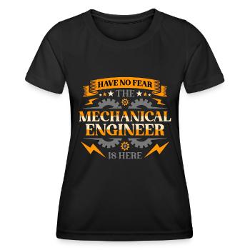 Génie mécanique N’ayez pas peur Les ingénieurs - T-shirt sport Femme - noir - Devant - AI Model Female 172 light (172cm)