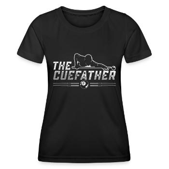 Cue Sports The Cuefather Loves Snooker Pool Player - Women's Functional T-Shirt - black - Front - AI Model Female 172 light (172cm)