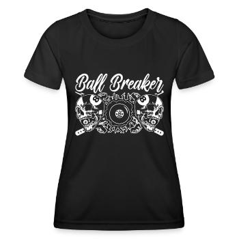 Cue Sports Ball Breaker Snooker Player Pool Player - Frauen Funktions-T-Shirt - Schwarz - Vorne - AI Model Female 172 light (172cm)