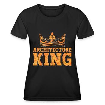 Architecture King Architectural Builder Architects - Women's Functional T-Shirt - black - Front - AI Model Female 172 light (172cm)