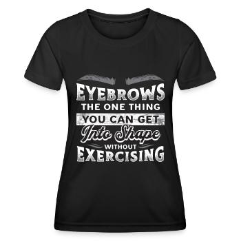 Maquilleur Sourcils L’artiste One Thing Brow - T-shirt sport Femme - noir - Devant - AI Model Female 172 light (172cm)