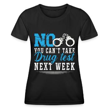 Agent de probation Non, vous ne pouvez pas prendre de gardien de prison - T-shirt sport Femme - noir - Devant - AI Model Female 172 light (172cm)