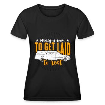 Embalmer Plenty Of Room To Get Laid Embalming - Women's Functional T-Shirt - black - Front - AI Model Female 172 light (172cm)