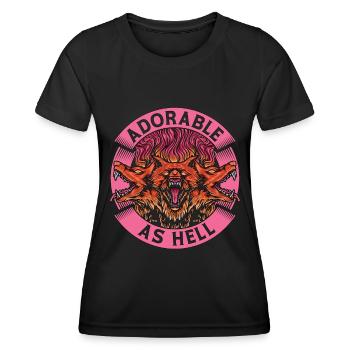 Mythologie grecque adorable comme l’enfer Mythologie Dieu - T-shirt sport Femme - noir - Devant - AI Model Female 172 light (172cm)