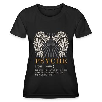Mythologie grecque Psyché L’âme Anciens dieux - T-shirt sport Femme - noir - Devant - AI Model Female 172 light (172cm)