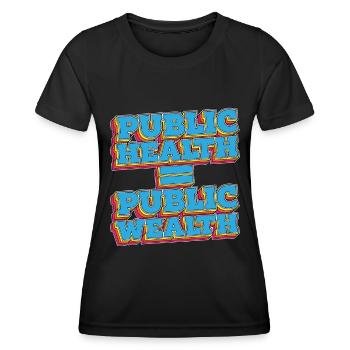 Santé publique Patrimoine public Travailleur de la santé Infirmière - T-shirt sport Femme - noir - Devant - AI Model Female 172 light (172cm)
