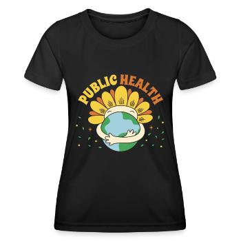 Public Health Epidemiologist Nurses Health Worker - Frauen Funktions-T-Shirt - Schwarz - Vorne - AI Model Female 172 light (172cm)