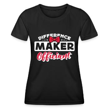 Officiant Difference Maker Officiant Minister - Women's Functional T-Shirt - black - Front - AI Model Female 172 light (172cm)